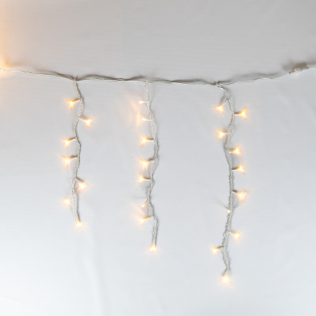 Cascata 400 Led Branco Frio com Strobo Branco Quente (9x1)